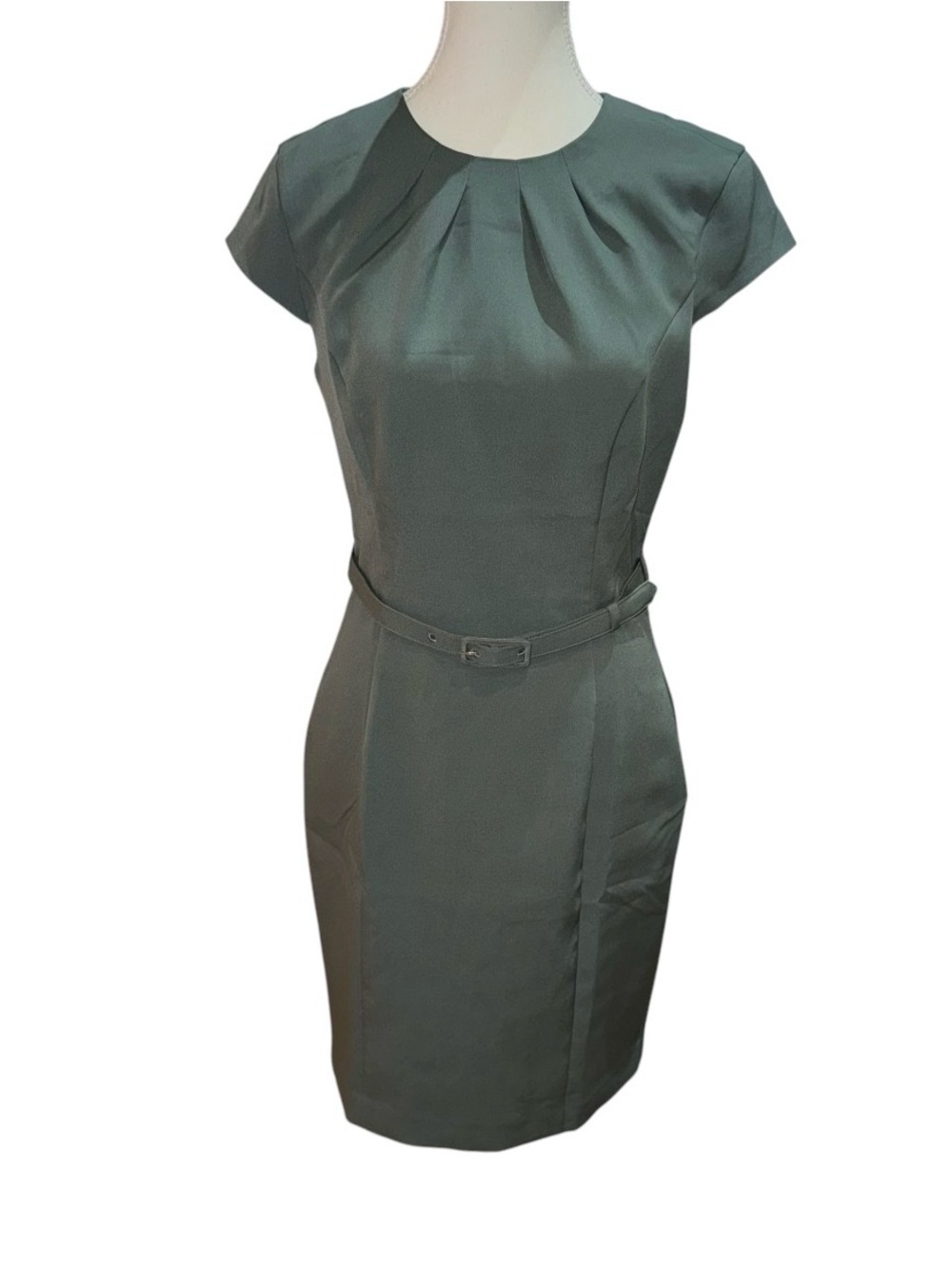 Belted sheath dress